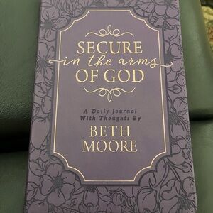 Secure in the Arms of God Daily Journal by Beth Moore - Purple with Gold Foil